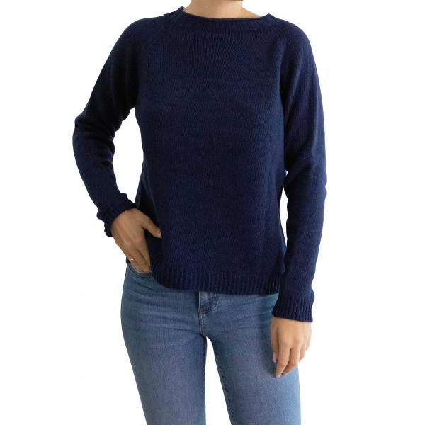 Maglioncino girocollo misto cashmere 